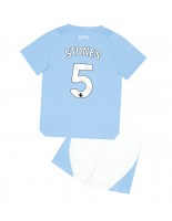 Manchester City John Stones #5 Domácí dres pro děti 2023-24 Krátký Rukáv (+ trenýrky)